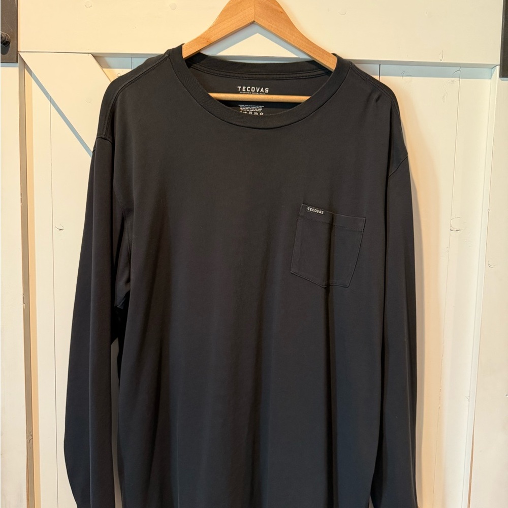 Tecovas Charcoal Long Sleeve Men's Tee